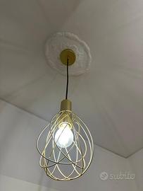Lampadario moderno oro