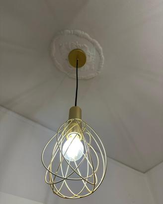Lampadario moderno oro