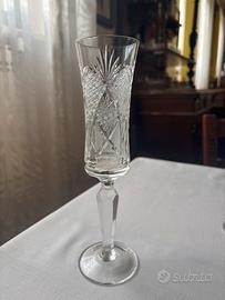 Calici in cristallo molato - 3 pezzi