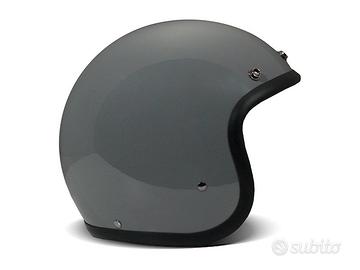 Crayon grey - casco jet vintage moto