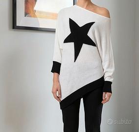 Maglione Talco stella assimetrica taglia M 