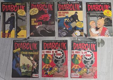 lotto 7 diabolik con allegati..