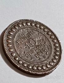 Rara moneta 10 centesimi 1917 - Tunisia