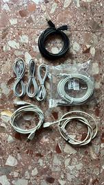 Lotto 7 Cavi USB A a B per Stampante