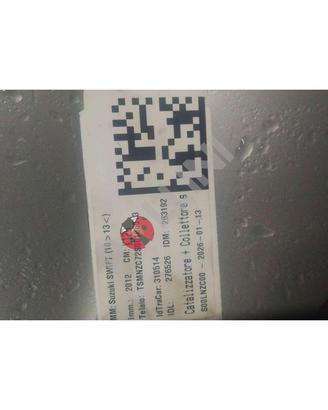 Catalizzatore (reso) suzuki swift 2010-13