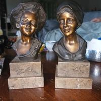 contadinella e Contadino bronzo 