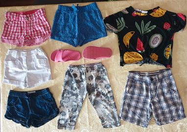 12 pezzi abbigliamento estivo bimba 3 - 4 anni