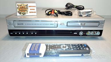 SANYO DVR-VX120 VHS SU DVD RECORDER VCR PERFETTO