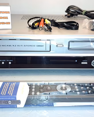 SANYO DVR-VX120 VHS SU DVD RECORDER VCR PERFETTO
