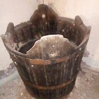 Tinozza in rovere vintage