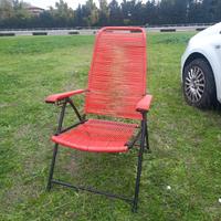 sedia sdraio vintage anni 70 perfetta 