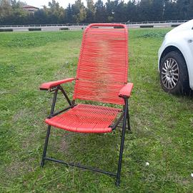 sedia sdraio vintage anni 70 perfetta 