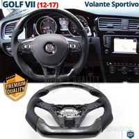 VOLANTE Sportivo Per VW Golf 7 in Carbonio e Pelle