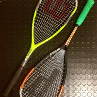 Coppia racchette squash Wilson e Prince