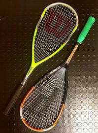 Coppia racchette squash Wilson e Prince