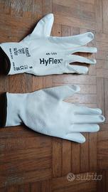 3 paia di guanti da lavoro bianchi Ansell HyFlex