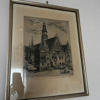 2 quadri inciso il municipio di Breslavia