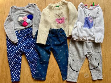 Lotto 86 pezzi abbigliamento bambina 12-24 mesi (8