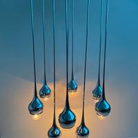 Lampada Angelo Brotto Esperia anni 70 cromata