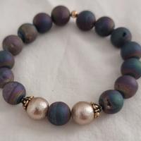 Braccialeelastico Agata Druzy