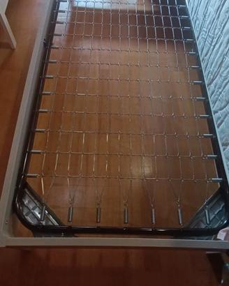 Letto singolo in legno massello + rete ortopedica