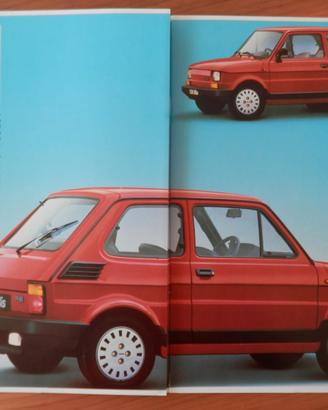Fiat 126 Bis - 704cc - depliant originale 02/1988