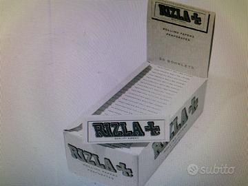 Rizla Bianche cartine corte BOX da 50 libretti - Collezionismo In