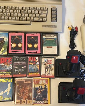 Lotto Commodore 64 C Completo + Cassette e Giochi