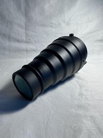 Snoot Bowens con Lente e Griglia per Flash Studio