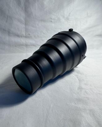 Snoot Bowens con Lente e Griglia per Flash Studio