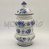 barattolo-ceramica-fiori-blu-bombato