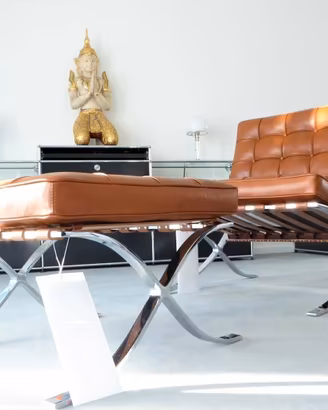 KNOLL BARCELLONA (NUOVA) in pelle VENEZIA