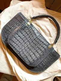 Borsa vintage in coccodrillo