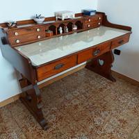 Scrivania scrittoio in legno di ciliegio