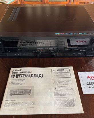 AIWA AD-WX707E Doppio Musicassette Deck