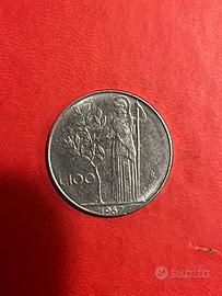 Moneta 100 Lire Minerva