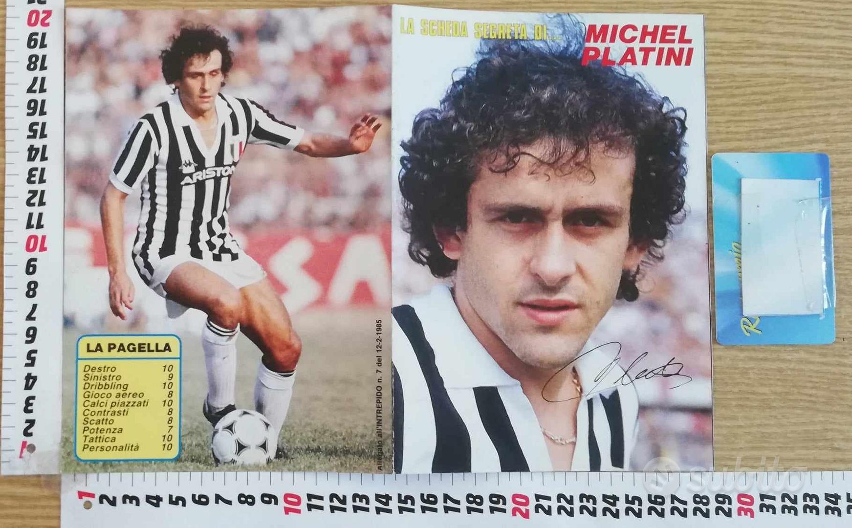 Michel Platini Poster sur toile Motif footballeur 40 x 60 cm