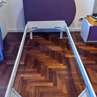 Struttura letto singolo +rete+materasso (omaggio)