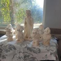 Statuette di Biancaneve e i sette nani