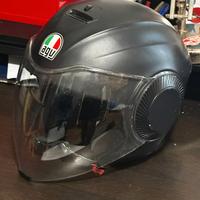 Casco jet AGV Orbyt Solid Nero Opaco