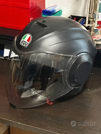 Casco jet AGV Orbyt Solid Nero Opaco