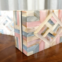 2 Portagioie in Madreperla 12,5x5 cm