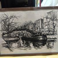 vecchio dipinto. la senna