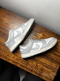 Nike dunk low white grey Taglia 45