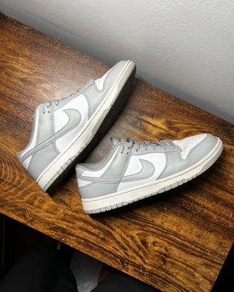 Nike dunk low white grey Taglia 45