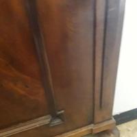 letto singolo testiera e pediera in legno noce