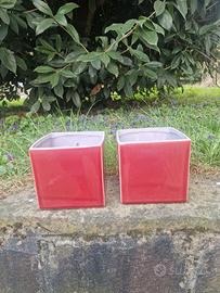 set 2 vasetti bordeaux 