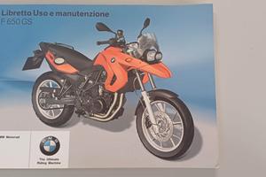 Libretto istruzioni italiano BMW F 650 GS