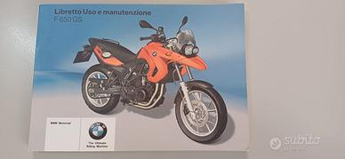 Libretto istruzioni italiano BMW F 650 GS