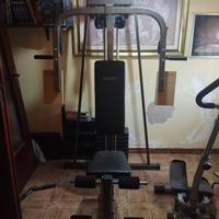 Home  gym: multifunzione, panca, + 100 kg pesi